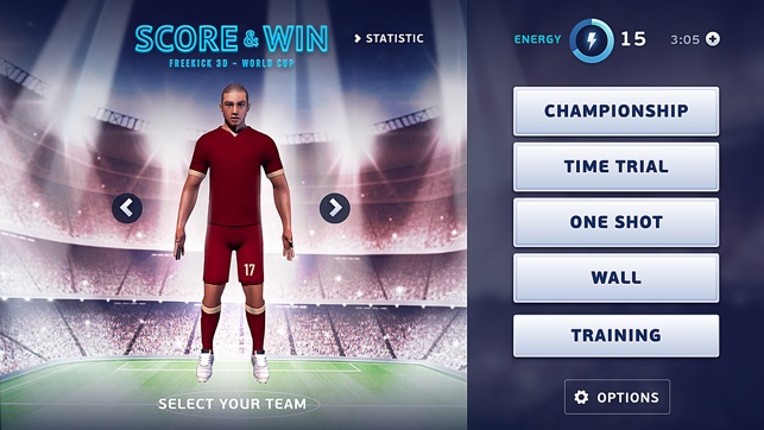 Score and Win - FreeKick 3D World Cup screenshot