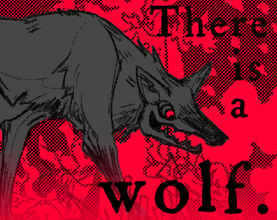 There is a wolf. Image