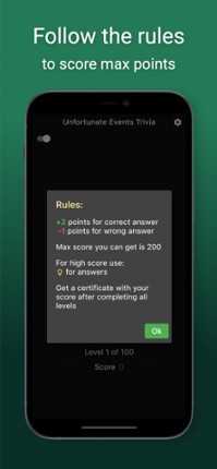 Unfortunate Events Trivia screenshot