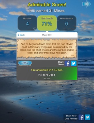 Bible Book Quiz - Christian Bible Game & Study Aid screenshot