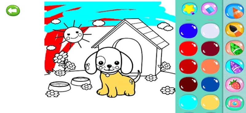 Blue coloring book screenshot