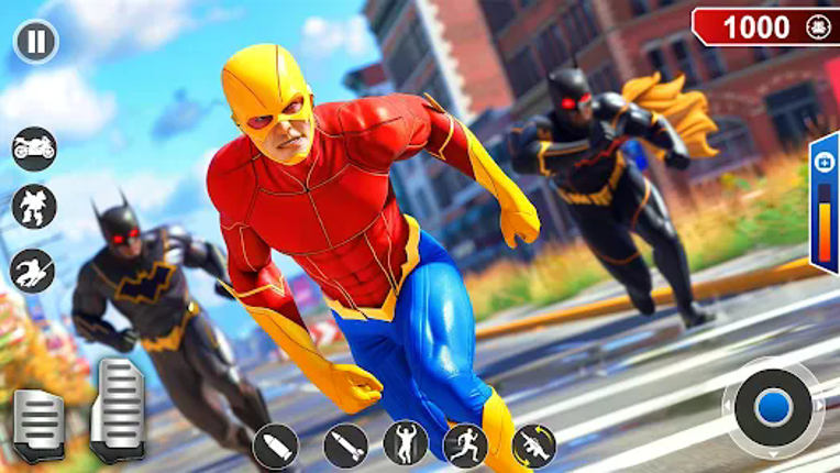 Flying Fire Hero Robot Game screenshot