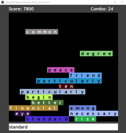 Typing Hell screenshot