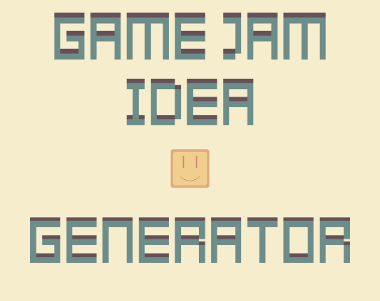 Game Jam Idea Generator Game Cover