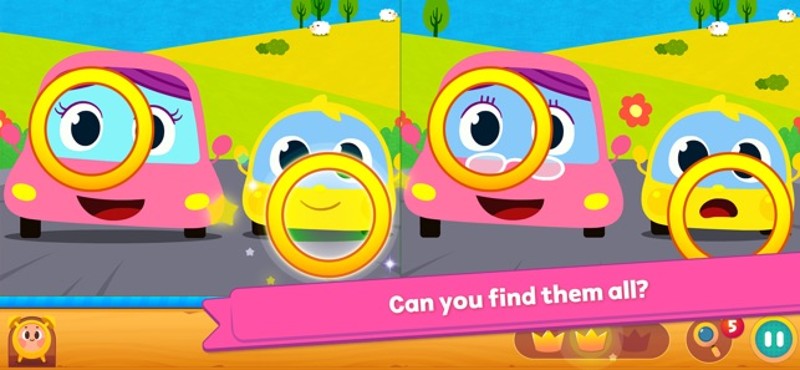 Pinkfong Spot the difference screenshot