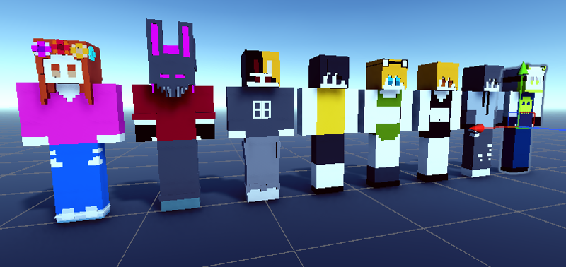 Voxel Character Models Image