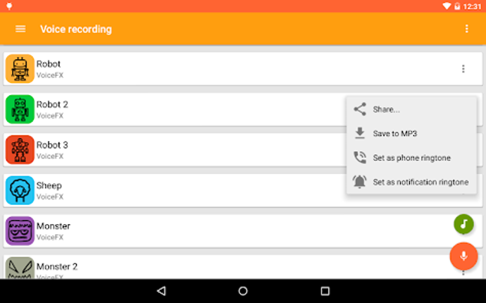 VoiceFX - Voice Changer with v screenshot
