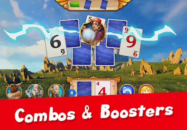 Solitaire Arthur Tale TriPeaks screenshot