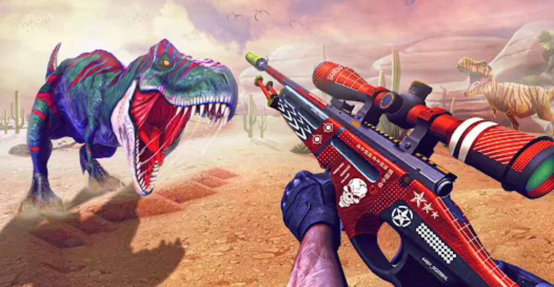 Wild Dinosaur Hunting Gun Game Image