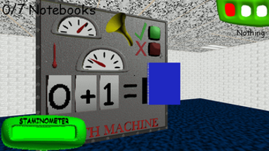 Baldi's Basics But You Have To Solve It Using A Math Machines Image