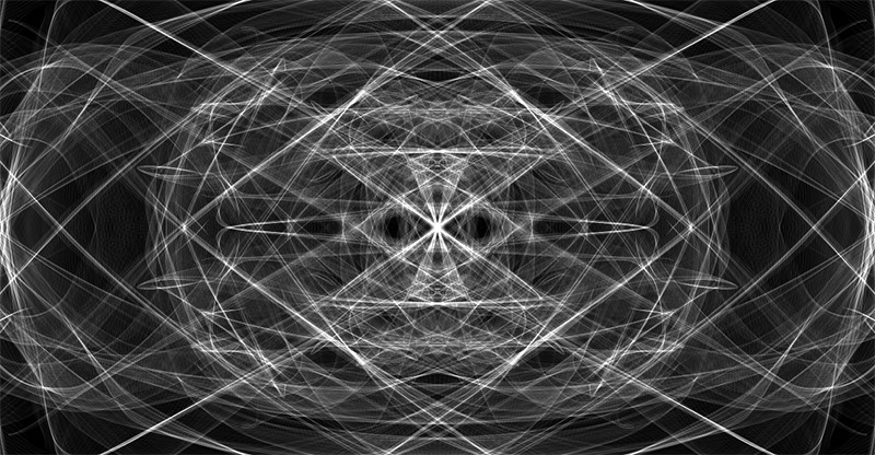 Grey Abstract Fractal Art ~ Liquid Light Series #7 Image