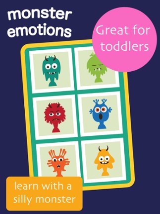 Kids Emotions - Toddlers learn first words with cute Monsters screenshot
