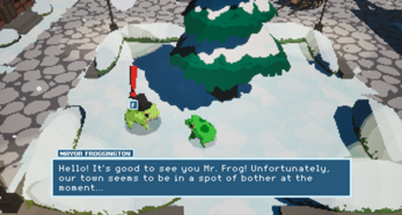 Mr. Frog's Winter Adventure! screenshot