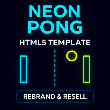 Neon Pong – HTML5 Template (Rebrand & Resell) Image