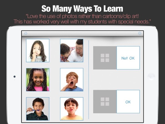 Autism Social Categories and Behaviour App screenshot