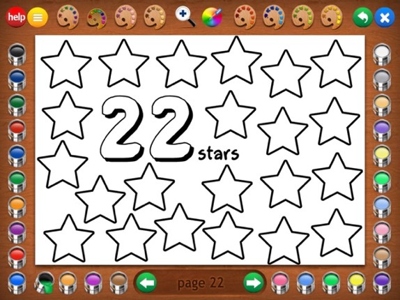 Counting Shapes Coloring Book Image