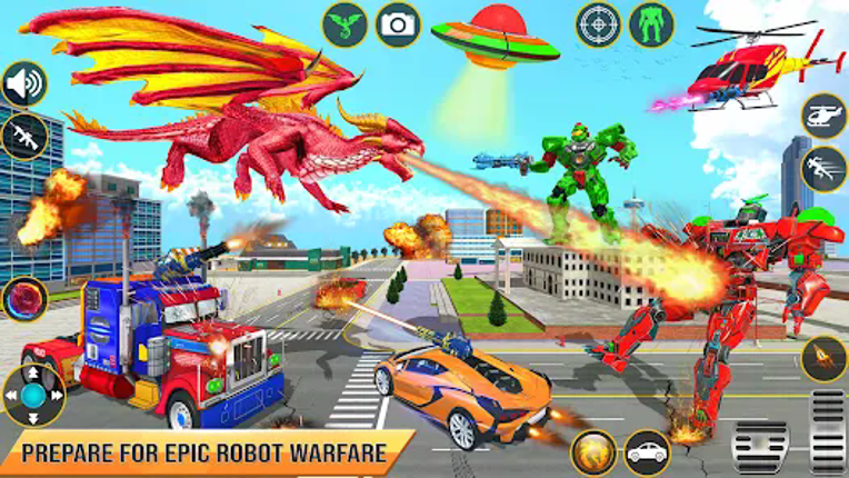 Dragon Robot Car Games 3d screenshot