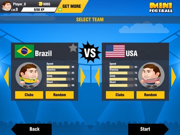Mini Football Head Soccer screenshot