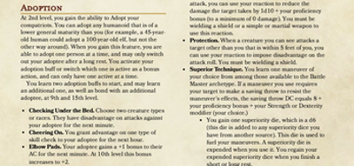 paternal class (d&d 5e) Image