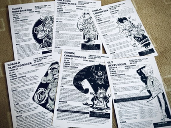 Six Little Classes for The Black Hack second edition screenshot