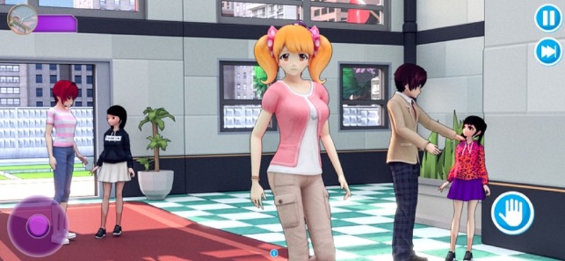 Anime High School Teacher 3D Image