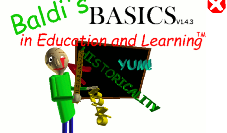 Baldi basics virus Game Cover