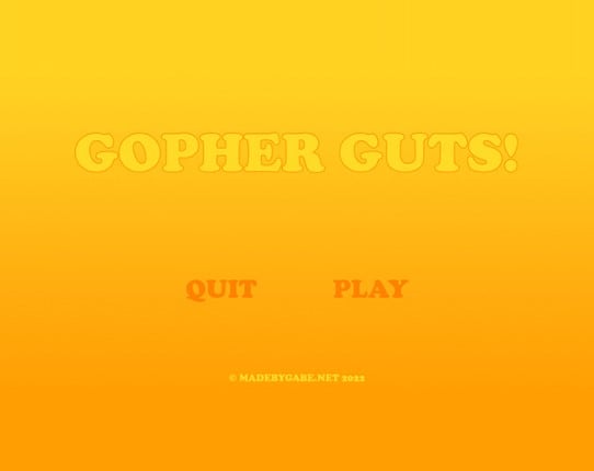 Gopher Guts! Game Cover