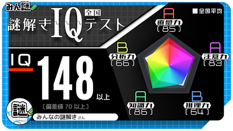 10万問 × 謎解きIQテスト ／ みんなの謎解き screenshot