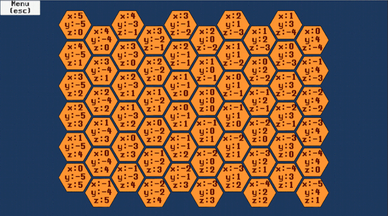 Hexagonal Board - Unity screenshot