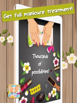 Nail Polish Games For Girls – Cute Manicure Design Idea.s and Beauty Salon Make-Over Free Image