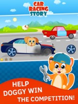 Toddler Racing Car Game for Kids. Premium Image