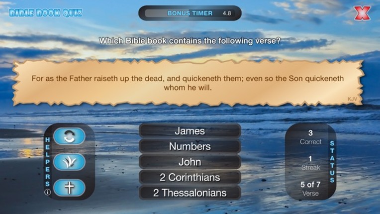 Bible Book Quiz - Christian Bible Game & Study Aid screenshot