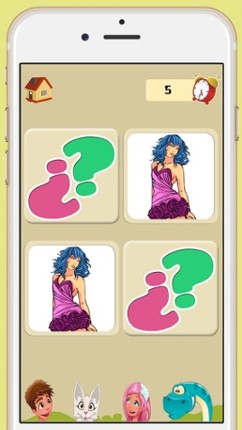 Memory game of top models - Games for brain training for children and adults Image
