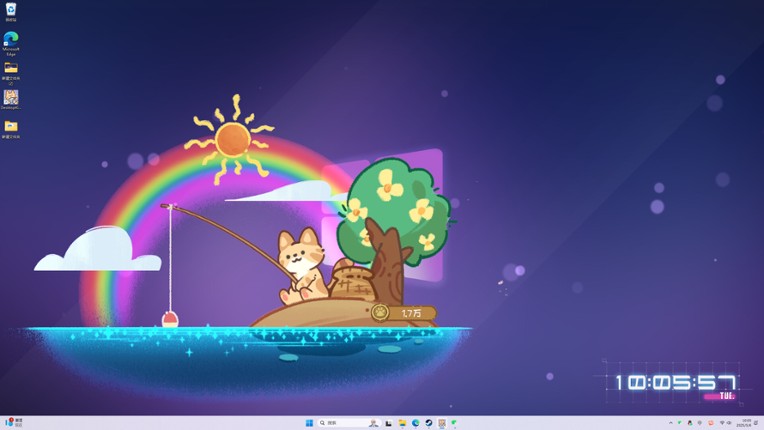 桌面猫猫钓鱼 screenshot