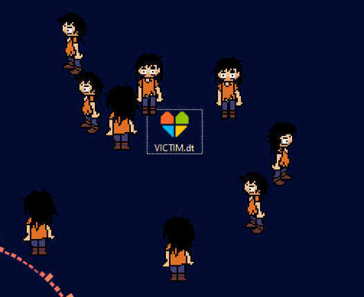 DesktopTale VICTIM Custom Character Image