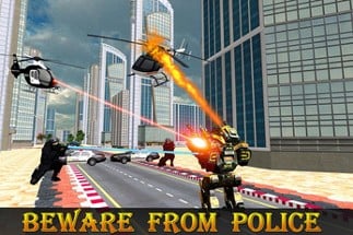 Police Robot Transform Rampage Image