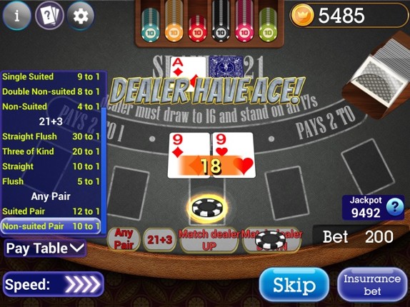 Spanish Blackjack 21 screenshot