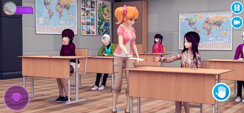 Anime High School Teacher 3D screenshot