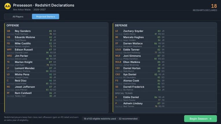 Cornerstone: College Football screenshot