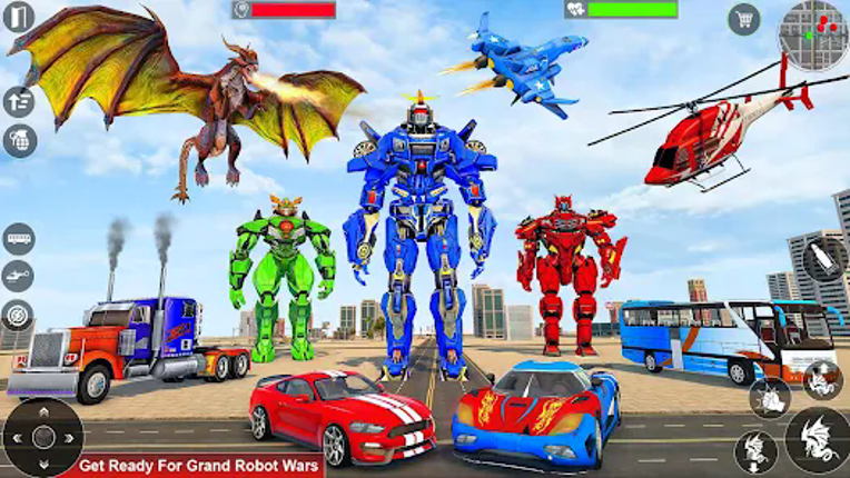 Dragon Robot Car Games 3d Image