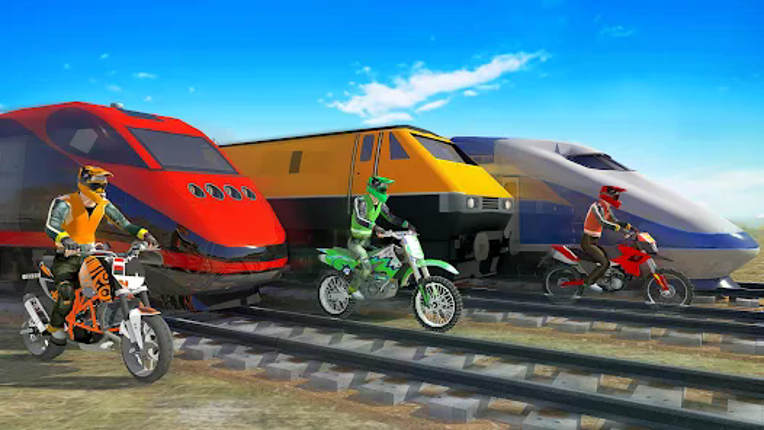 Bike vs Train Racing 3D screenshot
