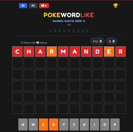 PokeWordLike screenshot