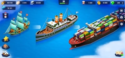 Sea Port: Cargo Ships Harbor Image