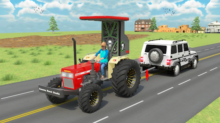 3D Indian Tractor Village Game Image