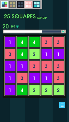 25 Squares - Tap Tap screenshot