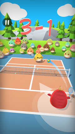 Cute Birds Tennis Image