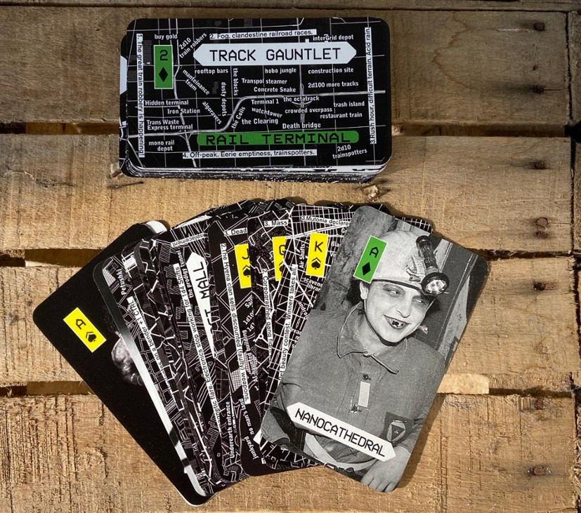Games like MEGADECK cyberpunk city builder tarot deck