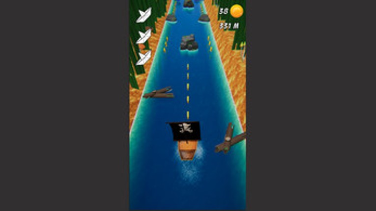 Paper Boat Runner screenshot