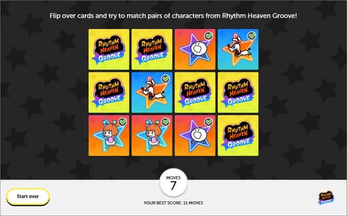Rhythm Heaven Groove: Memory Match-Up screenshot