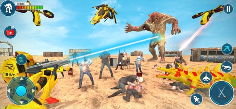Crocodile Robot War Fighter screenshot